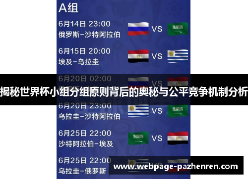 揭秘世界杯小组分组原则背后的奥秘与公平竞争机制分析