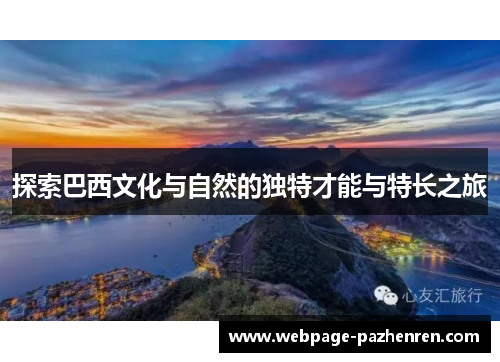 探索巴西文化与自然的独特才能与特长之旅