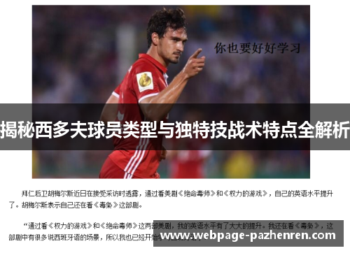揭秘西多夫球员类型与独特技战术特点全解析