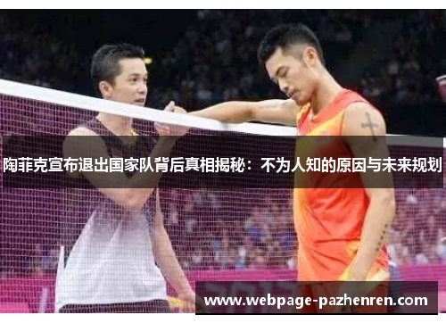 陶菲克宣布退出国家队背后真相揭秘：不为人知的原因与未来规划