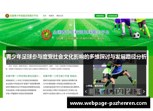 青少年足球参与度受社会文化影响的多维探讨与发展路径分析